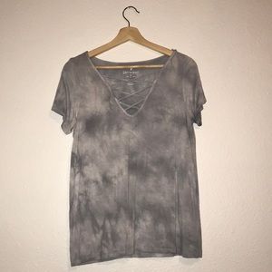 Gray tie dye shirt